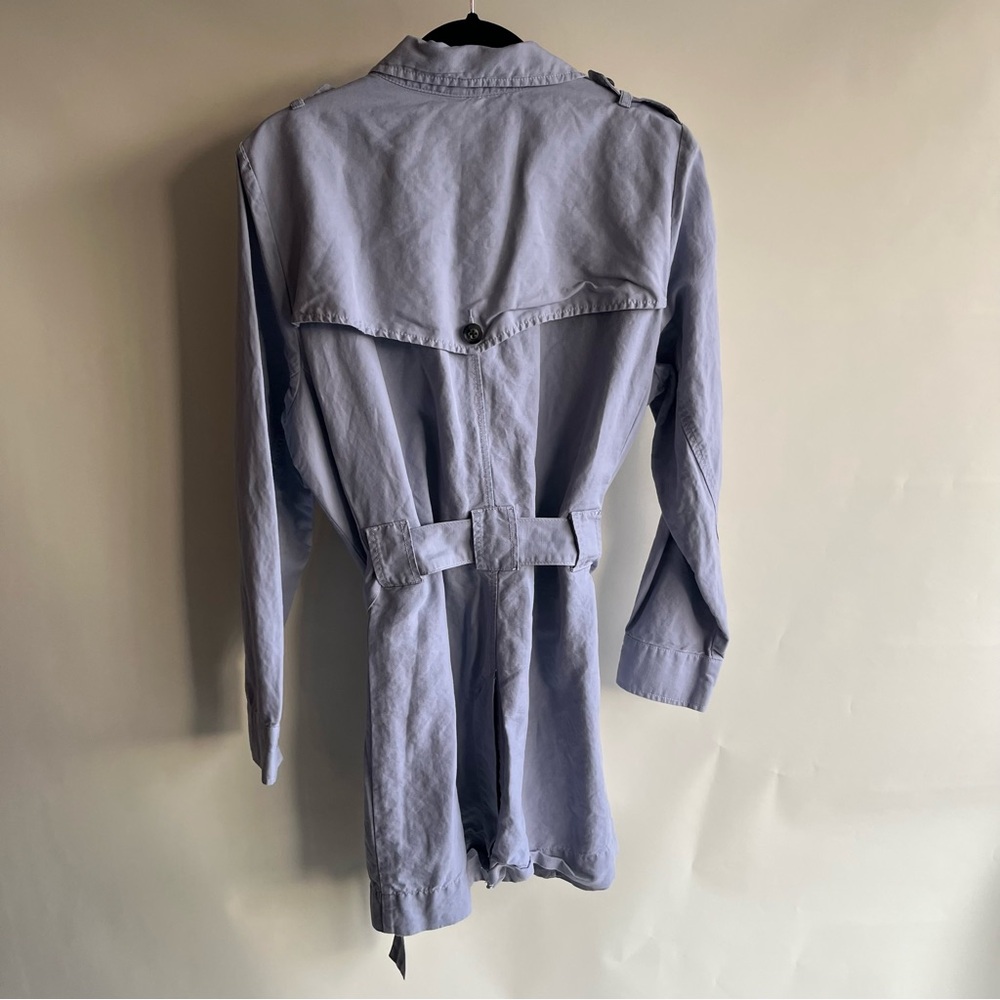 CAbi Tanner Trench Coat | Jacket In Periwinkle Style Number 5296 - Picture 3 of 5